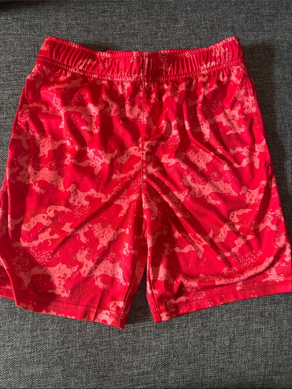 Red Camo Boy’s Athletic Shorts
